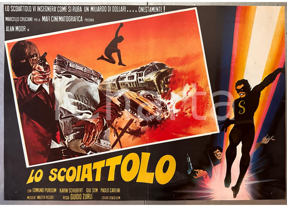 Materiale cinematografico d’epoca 1981 Guido ZURLI Lo scoiattolo  Paolo CARLINI  Fotobusta 1