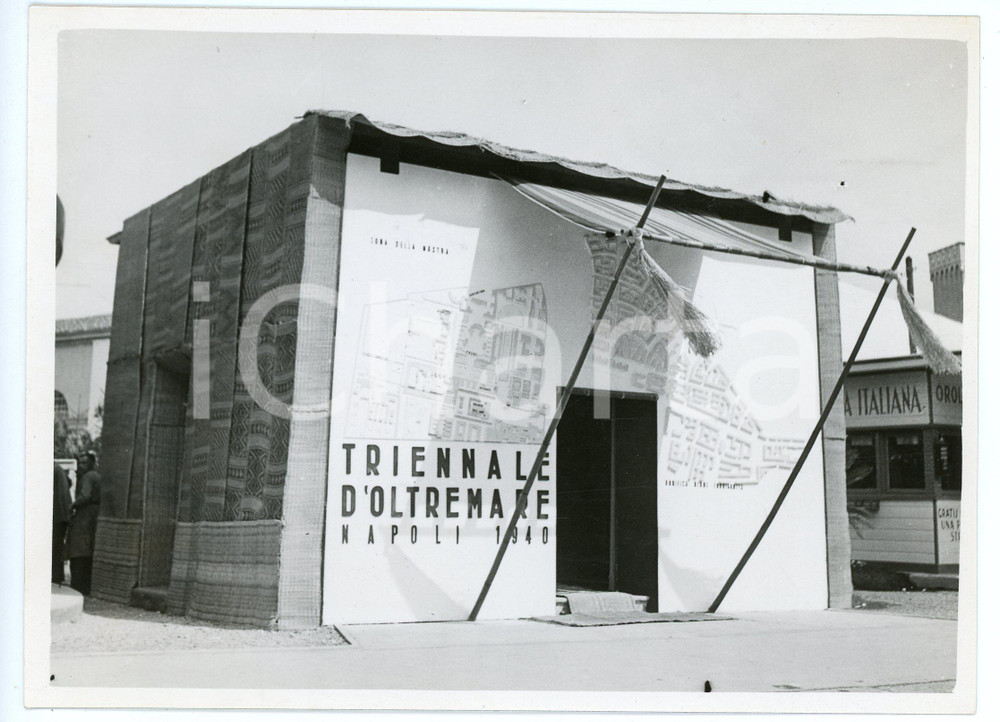 Fotografia d epoca originale 1939 MILANO Fiera Campionaria  Padiglione TRIENNALE D OLTREMARE Napoli  Foto 1