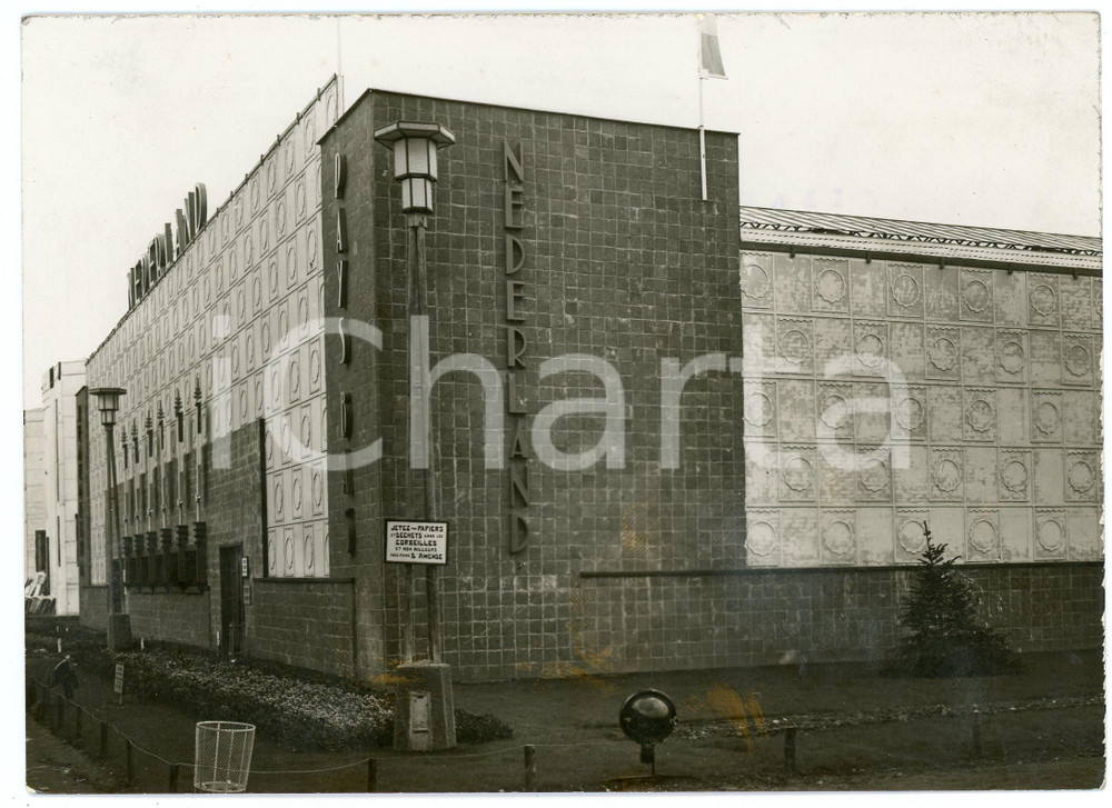 Fotografia d epoca originale 1940 ca MILANO Fiera Campionaria  Padiglione dell Olanda  Foto 18x13 cm 1