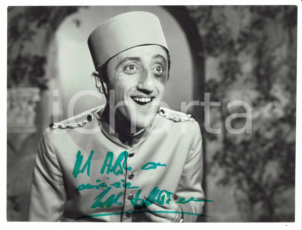 Autografo originale 1960ca Carlo DELLE PIANE Autografo originale su foto d epoca 1