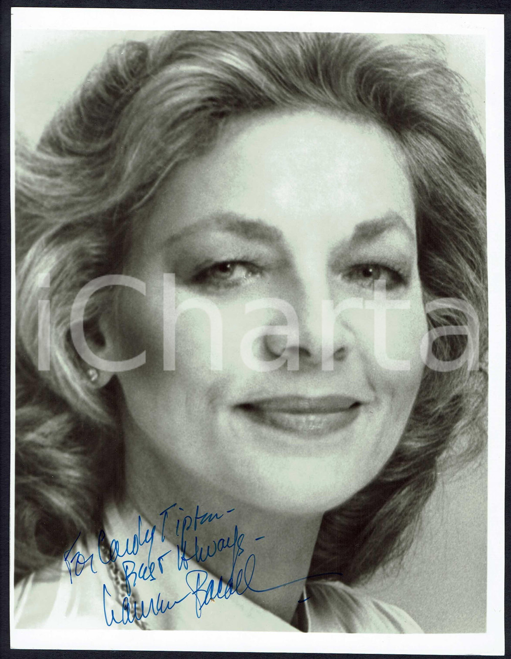 Autografo originale 2000ca Lauren BACALL Autografo originale su fotografia 1