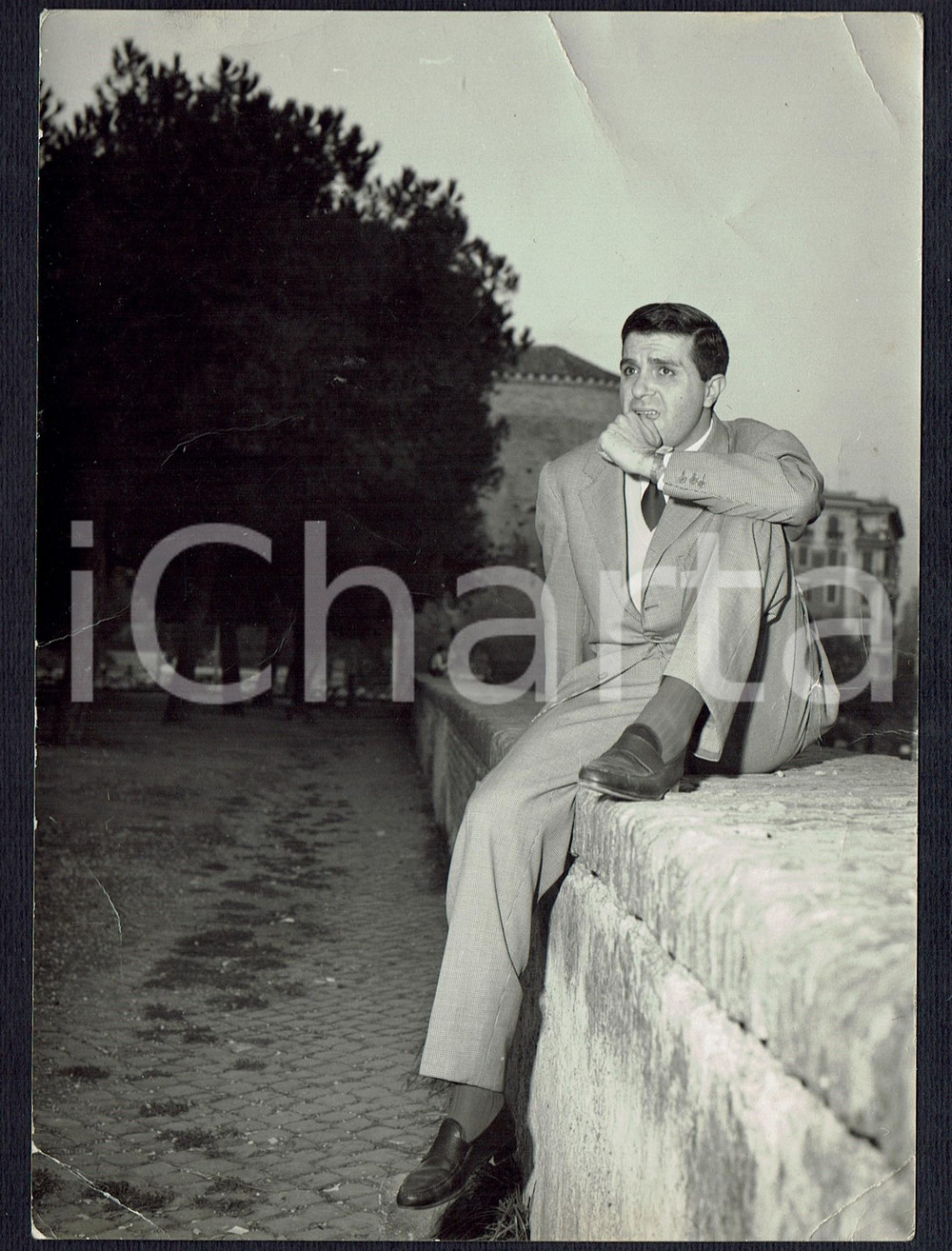 Autografo originale 1959 Aldo GIUFFRE’  Autografo originale su retro di fotografia d’epoca 1