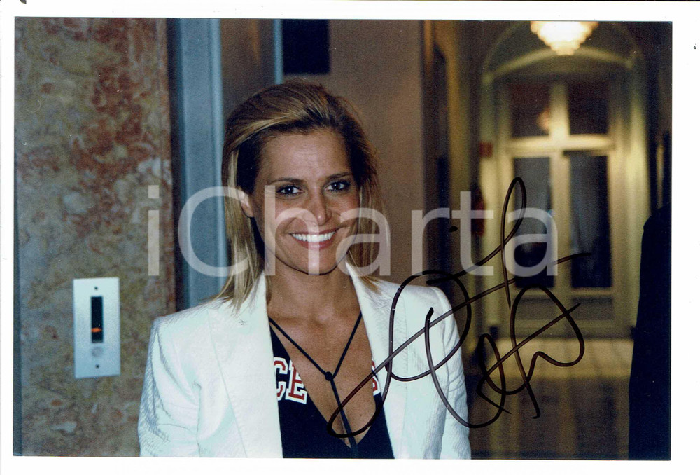 Autografo originale 2010ca Simona VENTURA Autografo originale su fotografia 1