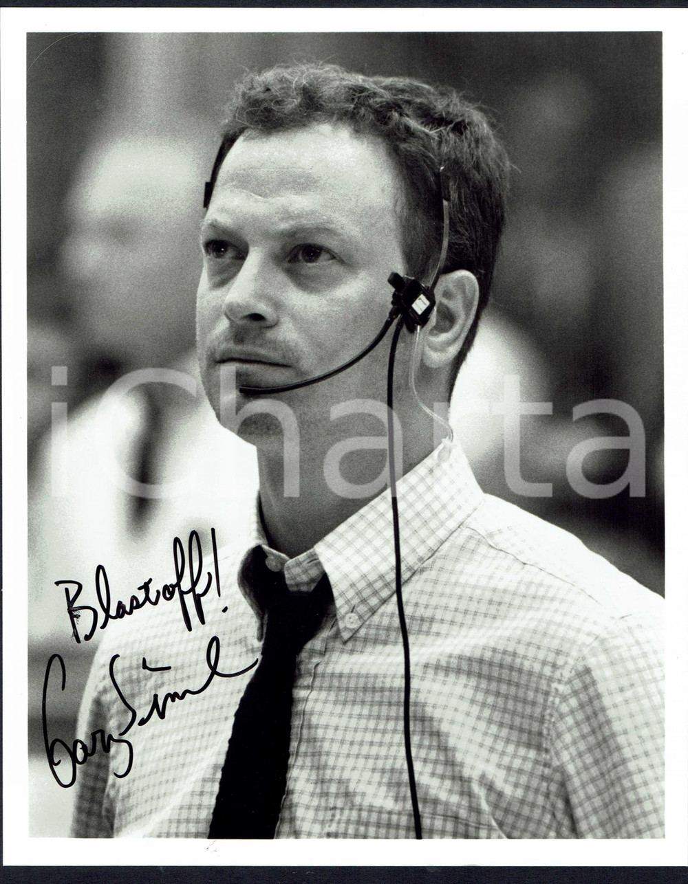 Autografo originale 2000ca Gary SINISE Autografo originale su fotografia d epoca 1
