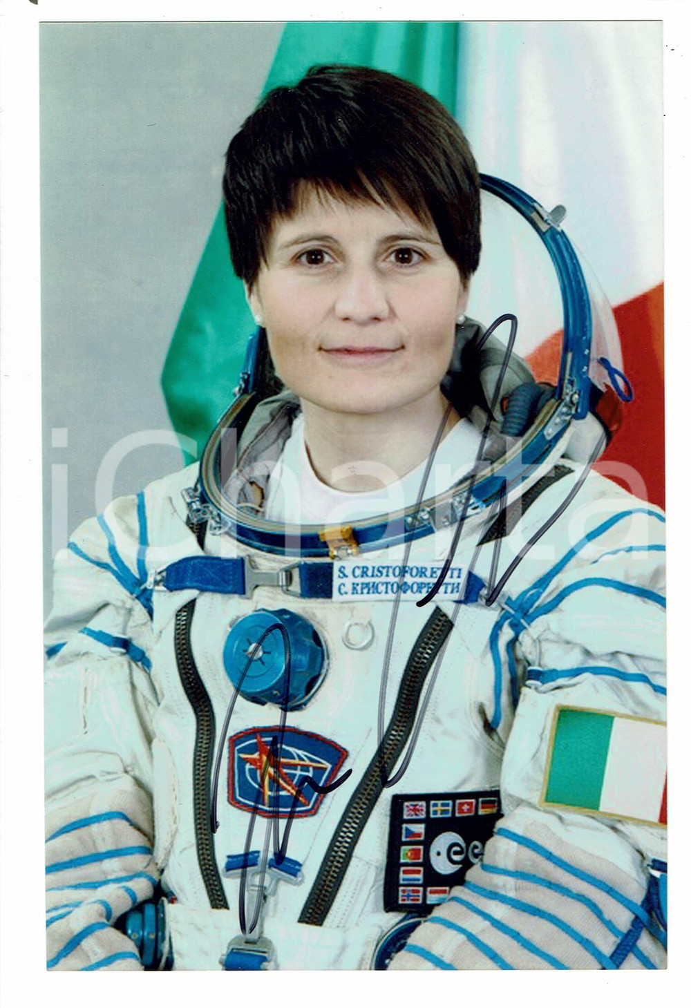 Autografo originale 2019 Samantha CRISTOFORETTI Autografo originale su fotografia 1