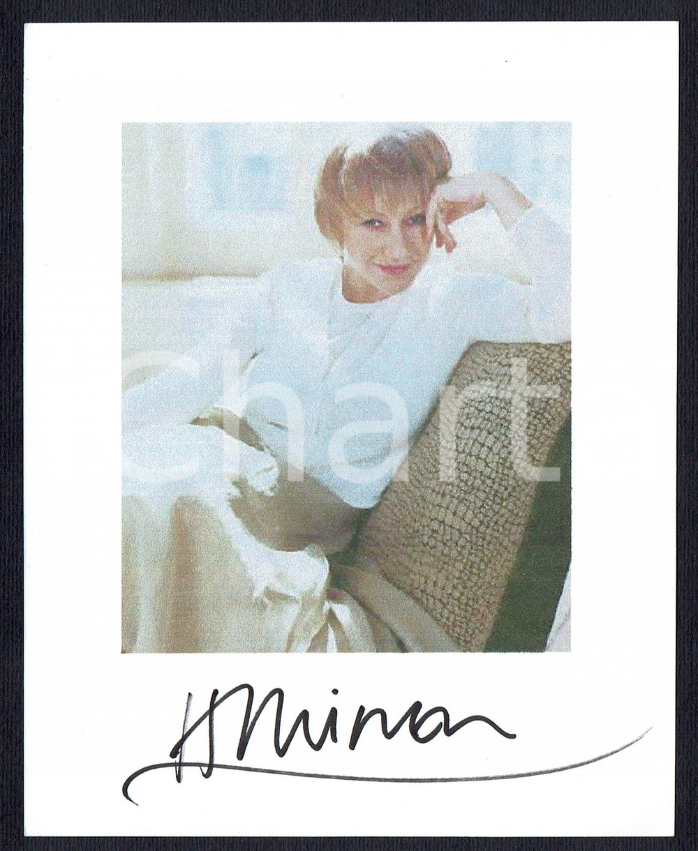 Autografo originale 2006 Helen MIRREN Autografo originale su fotografia 1