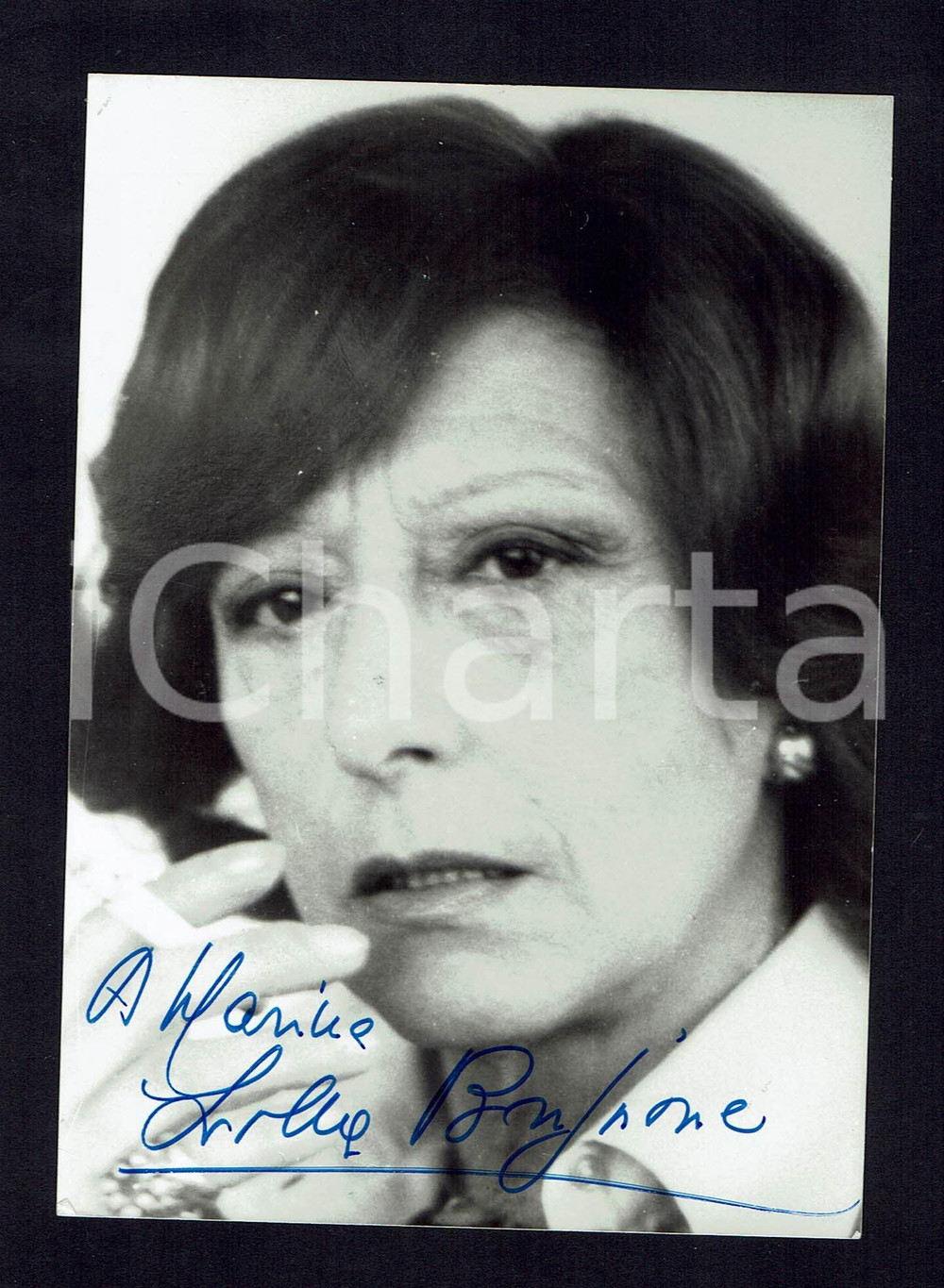 Autografo originale 1970ca Lilla BRIGNONE Autografo originale su fotografia d epoca 1