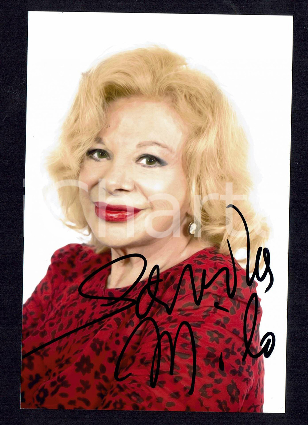 Autografo originale 2010ca Sandra MILO Autografo originale su fotografia 1