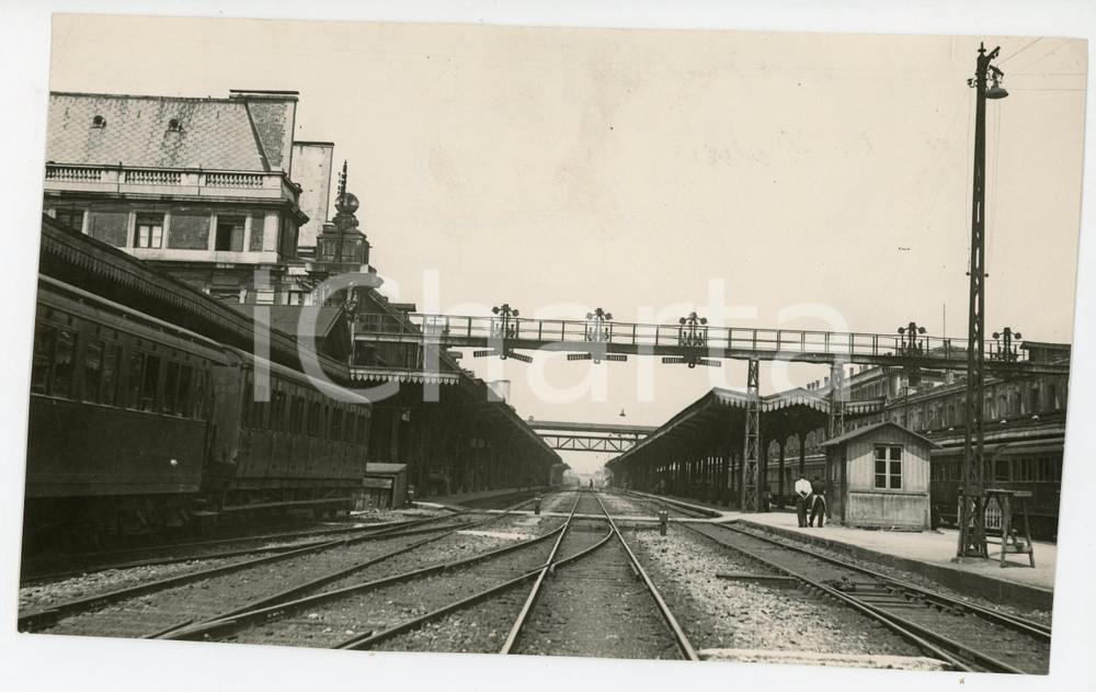 Fotografia d epoca originale 1931 MILANO Piazzale Fiume/Piazza Repubblica Vecchia Stazione Centrale Foto RARA 1