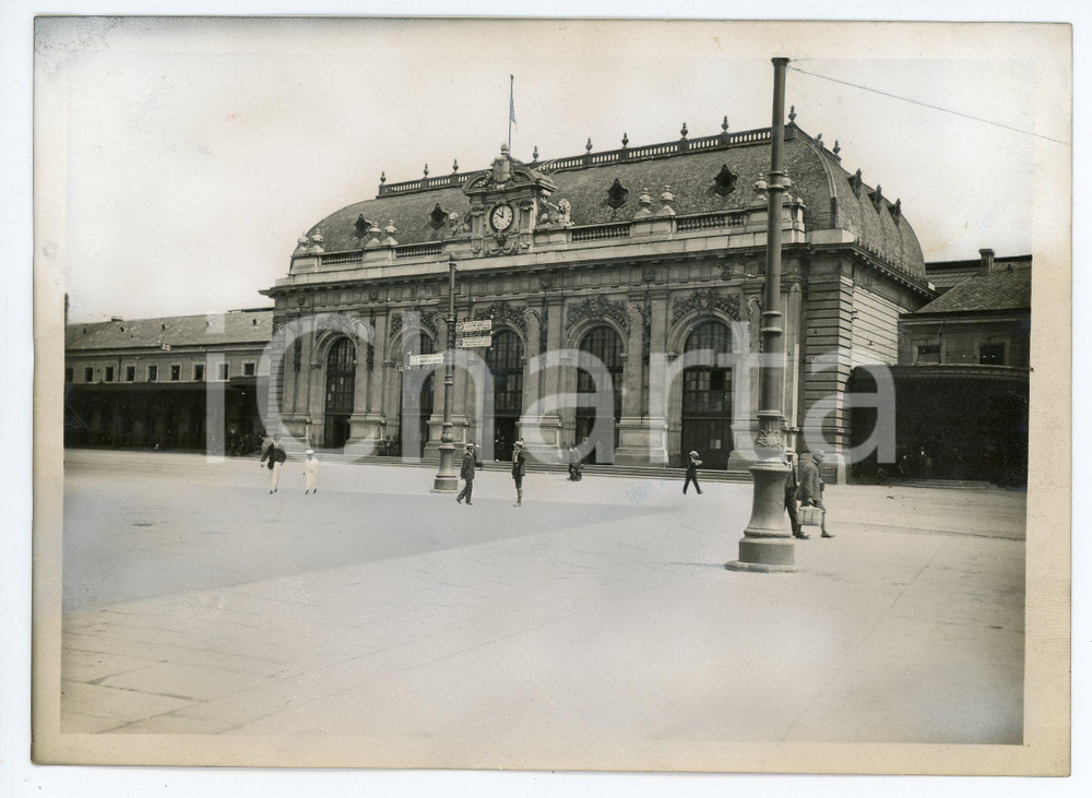 Fotografia d epoca originale 1928 MILANO Vecchia Stazione Centrale durante lo sciopero internazionale  Foto 1