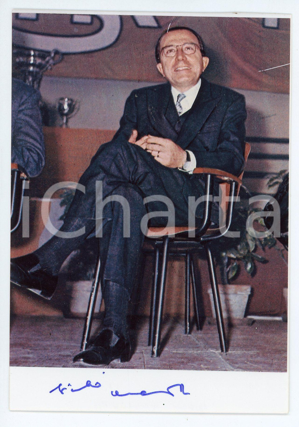 Autografo originale 2000ca Giulio ANDREOTTI  Autografo originale su fotografia 1