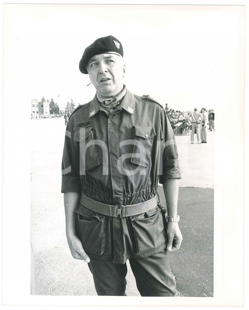 Fotografia d epoca originale 1990 ca ESERCITO ITALIANO Generale Raffaele SIMONE  Foto 20x25 2 1