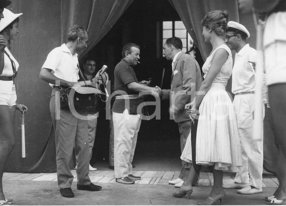 Fotografia d epoca originale 1958 ALASSIO Elezione MISS MURETTO Interviste  Foto 24x18 cm 1 1