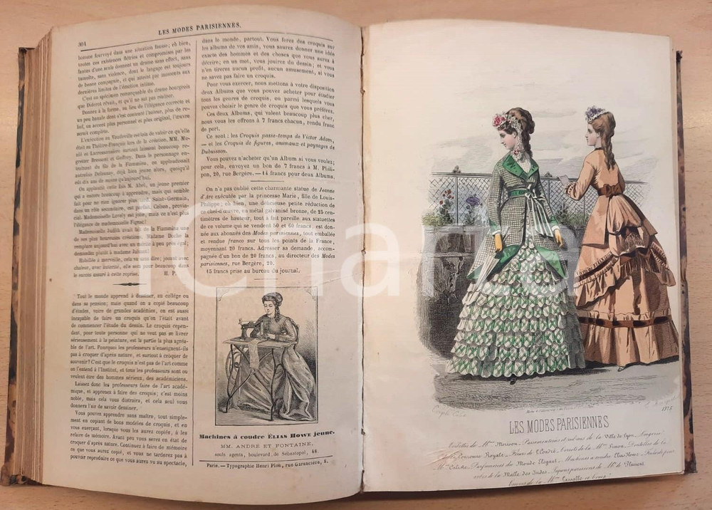 Giornale, rivista storica 1869 FRANCE  Modes Parisiennes  Annata completa ILLUSTRATA  RARO 1