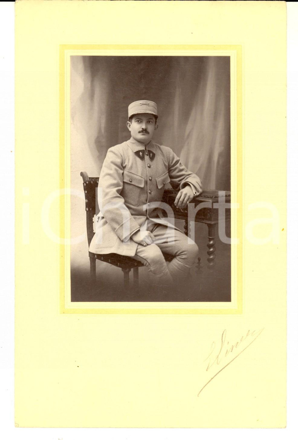 Fotografia d epoca originale 1920 ca ARMEE FRANCAISE Ritratto di ufficiale  Foto 12x18 cm 3 1