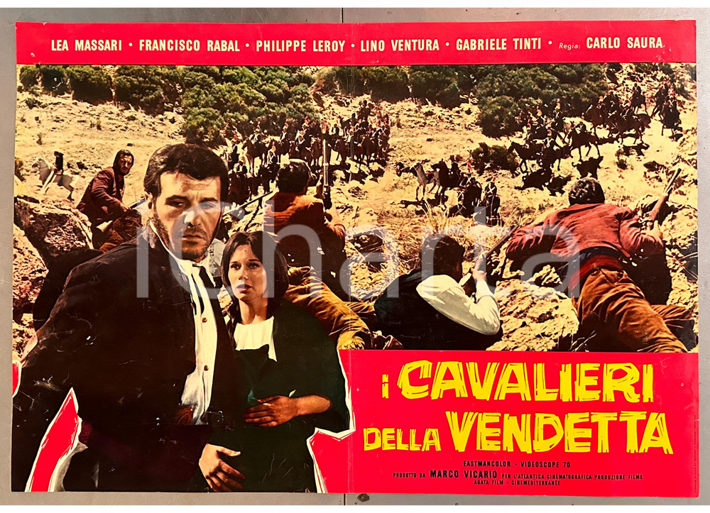 Materiale cinematografico d’epoca 1964 Francisco RABAL Lea MASSARI I cavalieri della vendetta Fotobusta 3 1