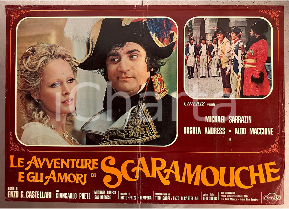 Materiale cinematografico d’epoca 1976 Ursula ANDRESS Le avventure e gli amori di Scaramouche Fotobusta poster 1