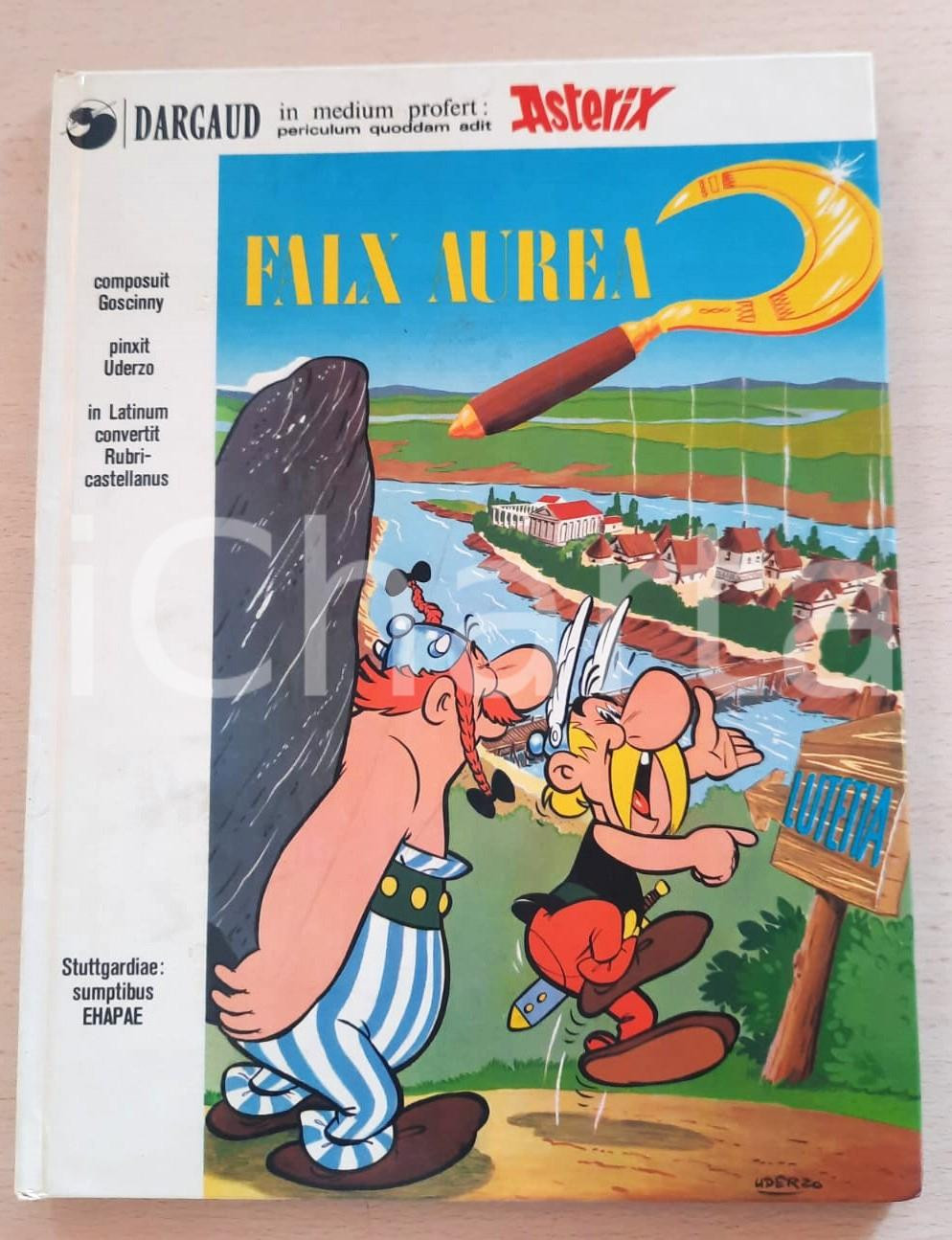 Libro, pubblicazione d epoca 1975 FUMETTI  ASTERIX in latino  Falx aurea  GOSCINNY UDERZO 48 pp. 1