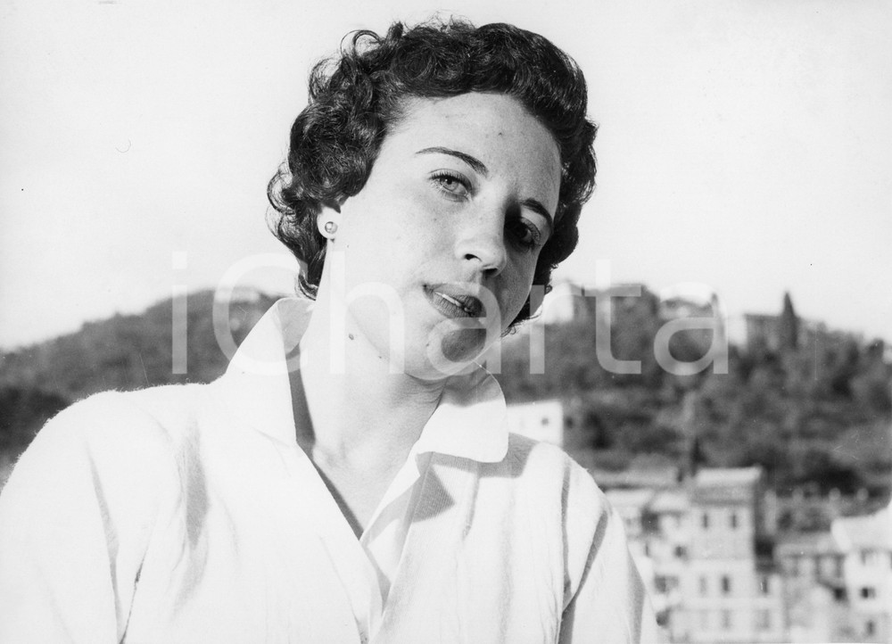 Fotografia d epoca originale 1955 PORTOFINO Giorgina FAGGIONI controfigura di Ava GARDNER Foto 24x18 cm 2 1