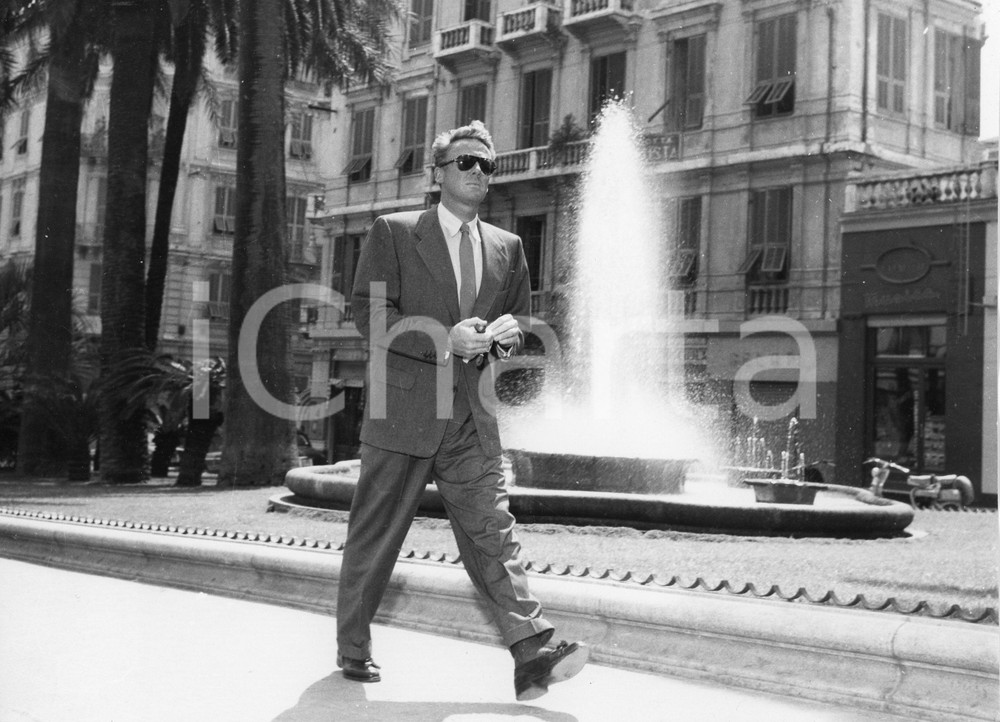 Fotografia d epoca originale 1955 SANREMO Van JOHNSON Foto 24x18 cm 1 1