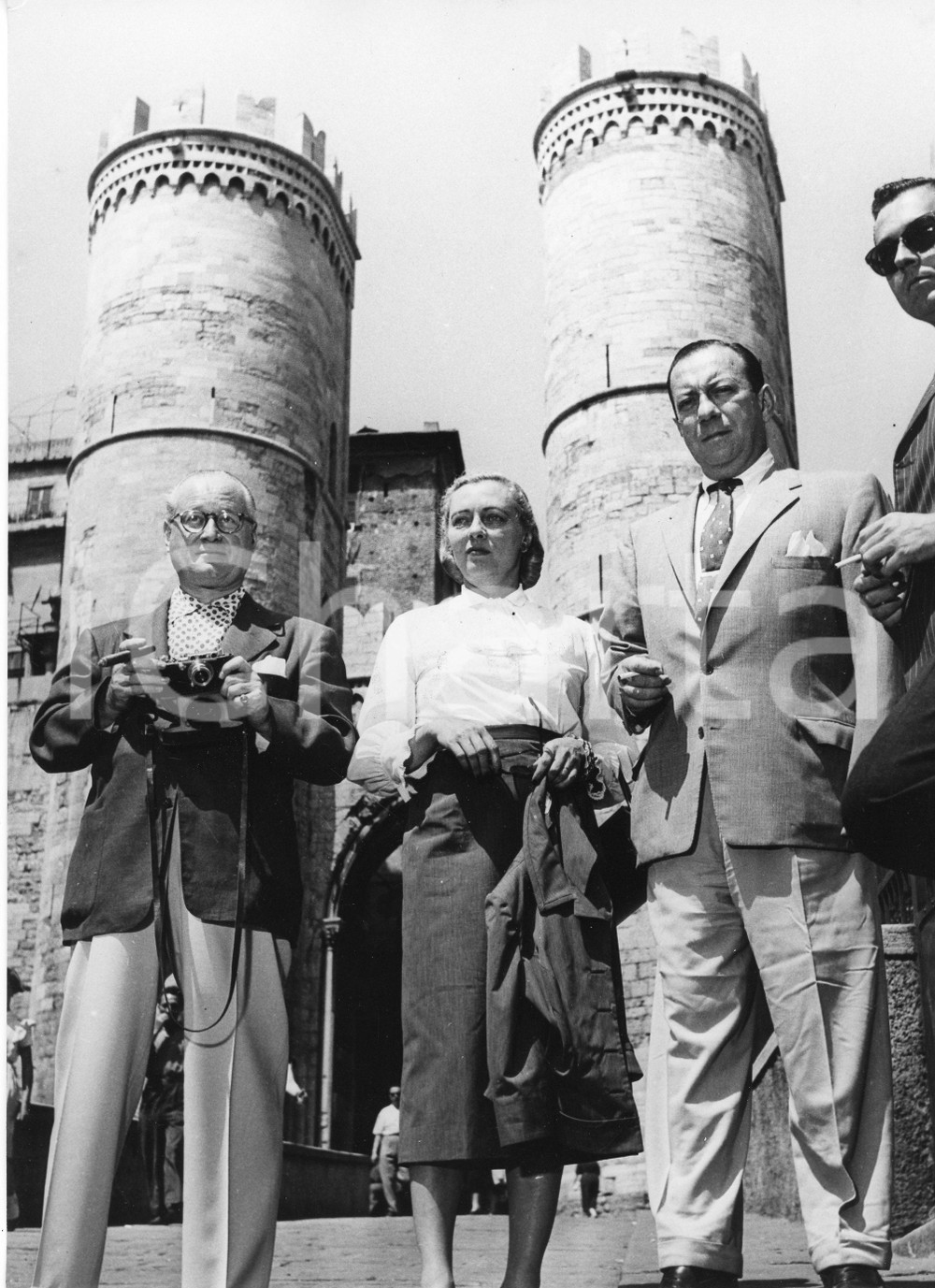 Fotografia d epoca originale 1955 GENOVA Visita di Robert WAGNER sindaco di New York  Foto 18x24 cm 1 1