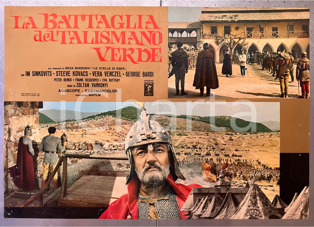 Materiale cinematografico d’epoca 1971 Zoltan VARKONYI La battaglia del talismano verde  Fotobusta poster 1