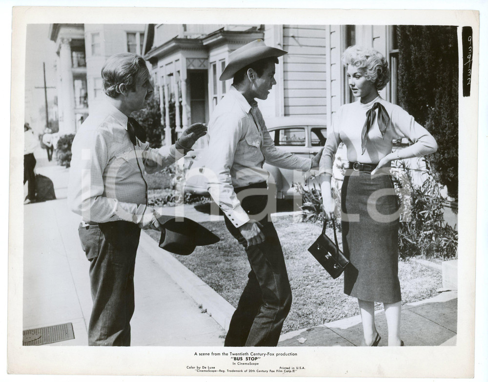 Materiale cinematografico d’epoca 1956 CINEMA Bus stop  Don MURRAY Arthur O CONNELL Foto 25x20 cm 1
