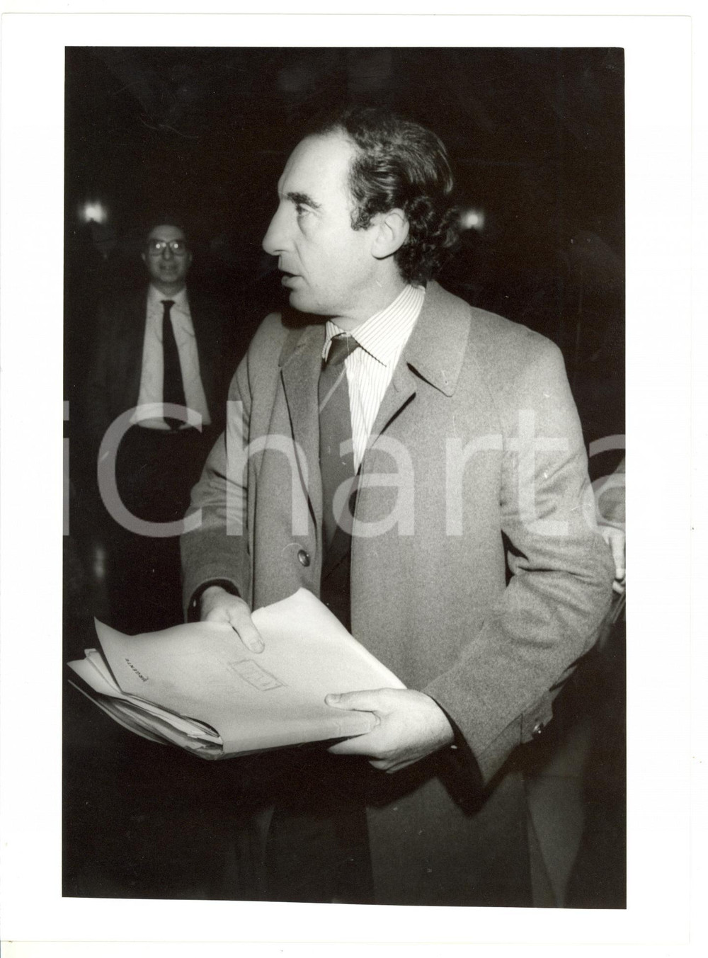 Fotografia d epoca originale 1990 ca MILANO Ritratto del sindaco Paolo PILLITTERI  Foto 18x24 cm 2 1