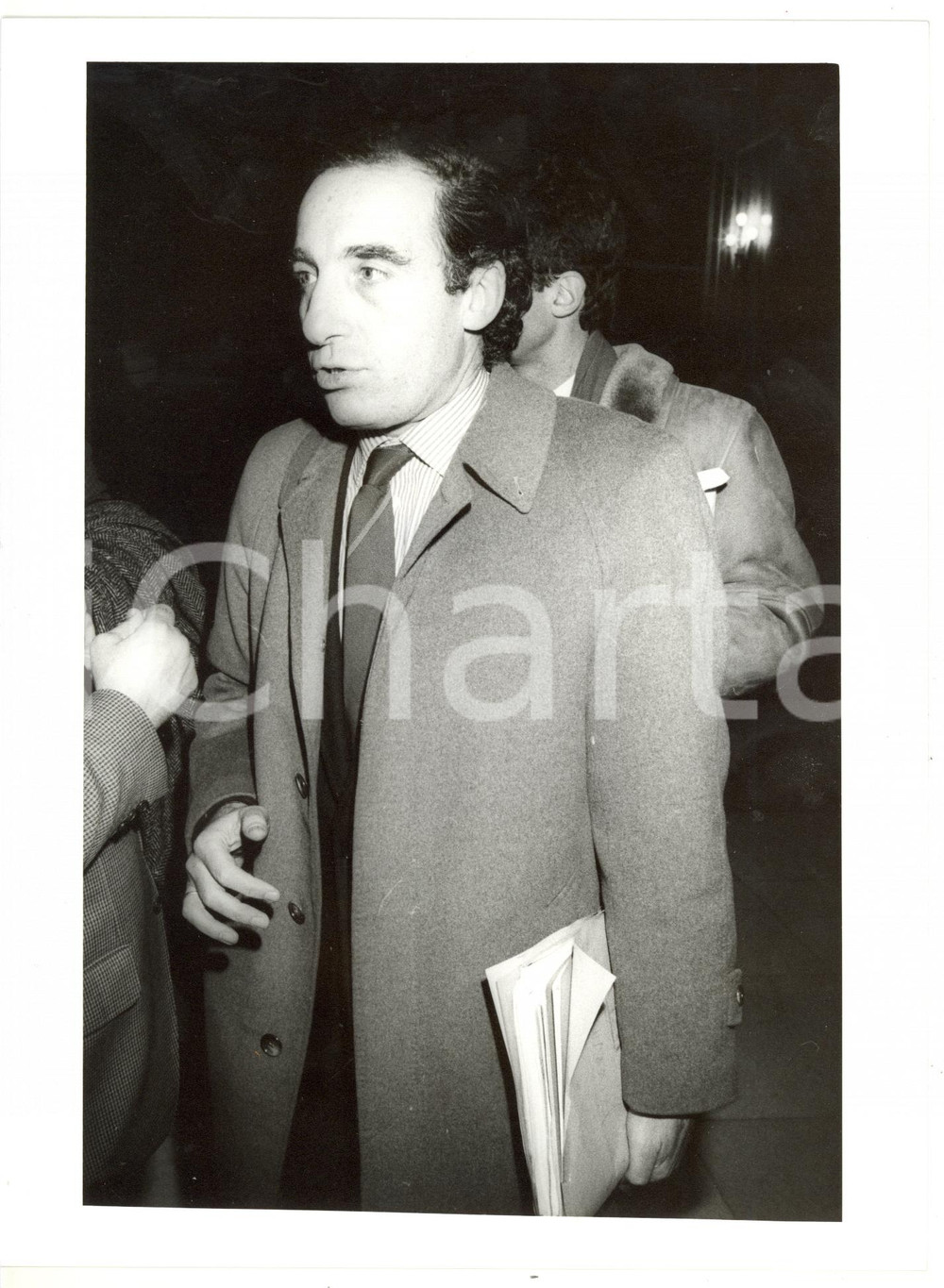 Fotografia d epoca originale 1990 ca MILANO Ritratto del sindaco Paolo PILLITTERI  Foto 18x24 cm 1