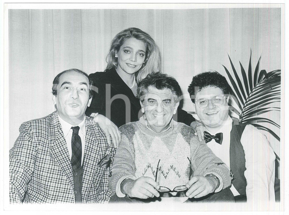 Fotografia d epoca originale 1987 TV Candid camera Mara VENIER Davide MENGACCI Nanni LOY Fabrizio FRIZZI 2 1