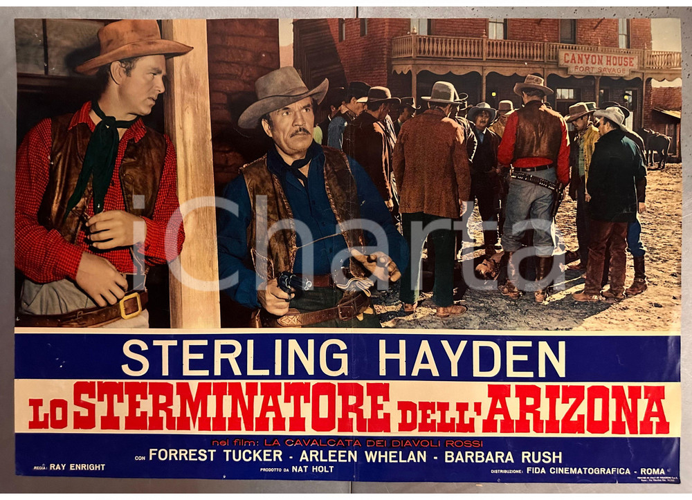 Materiale cinematografico d’epoca 1952 Sterling HAYDEN La cavalcata dei diavoli rossi  Fotobusta WESTERN 2 1