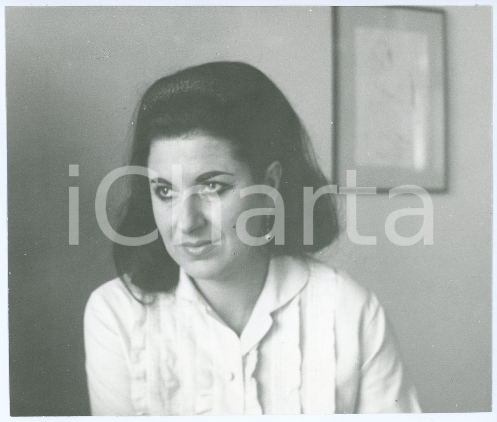 Fotografia d epoca originale 1975 ca ITALIA Curzia FERRARI Ritratto della scrittrice  Foto 20x17 cm 1