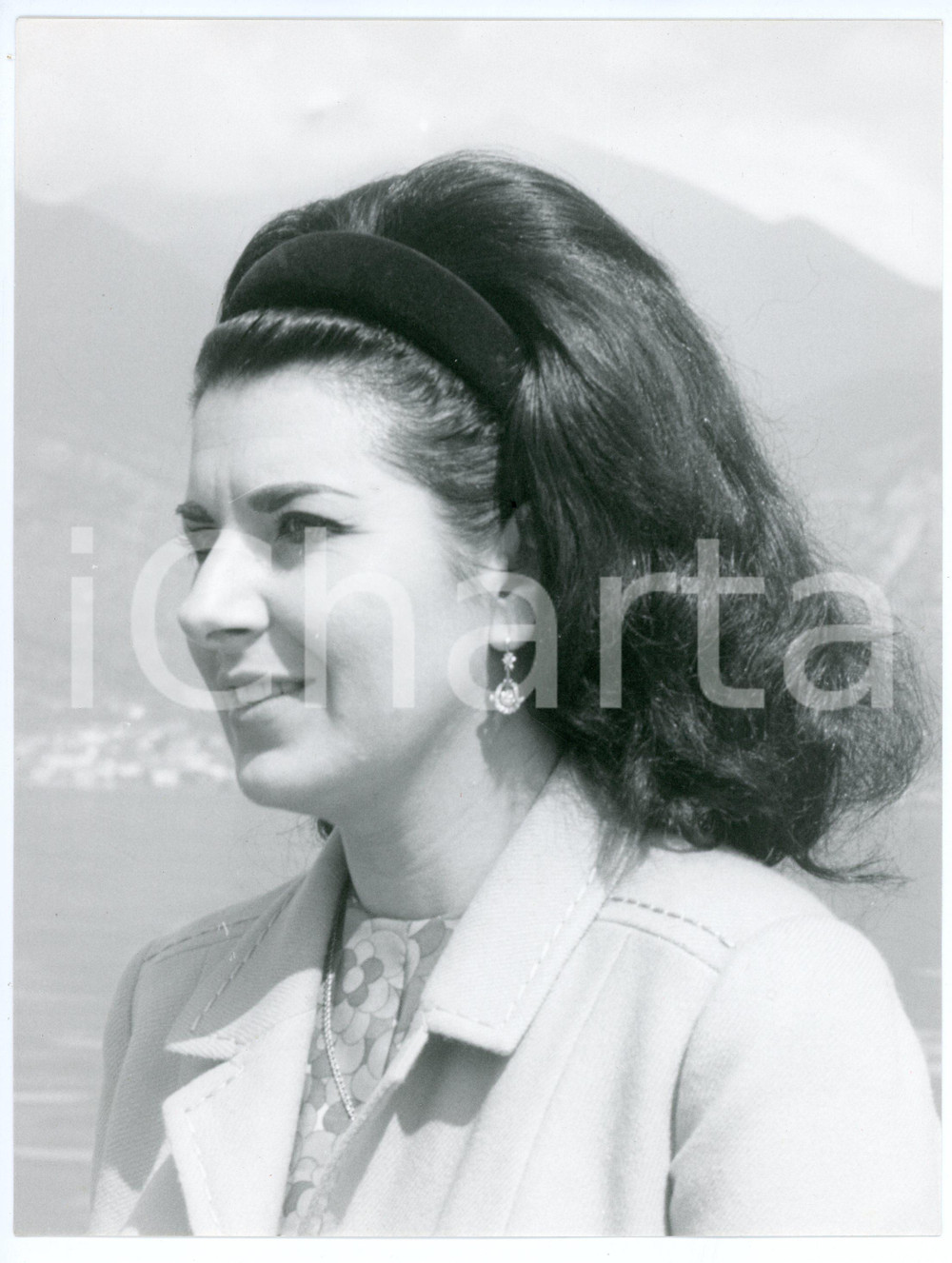 Fotografia d epoca originale 1975 ca ITALIA Curzia FERRARI Ritratto della scrittrice  Foto 18x24 cm 1