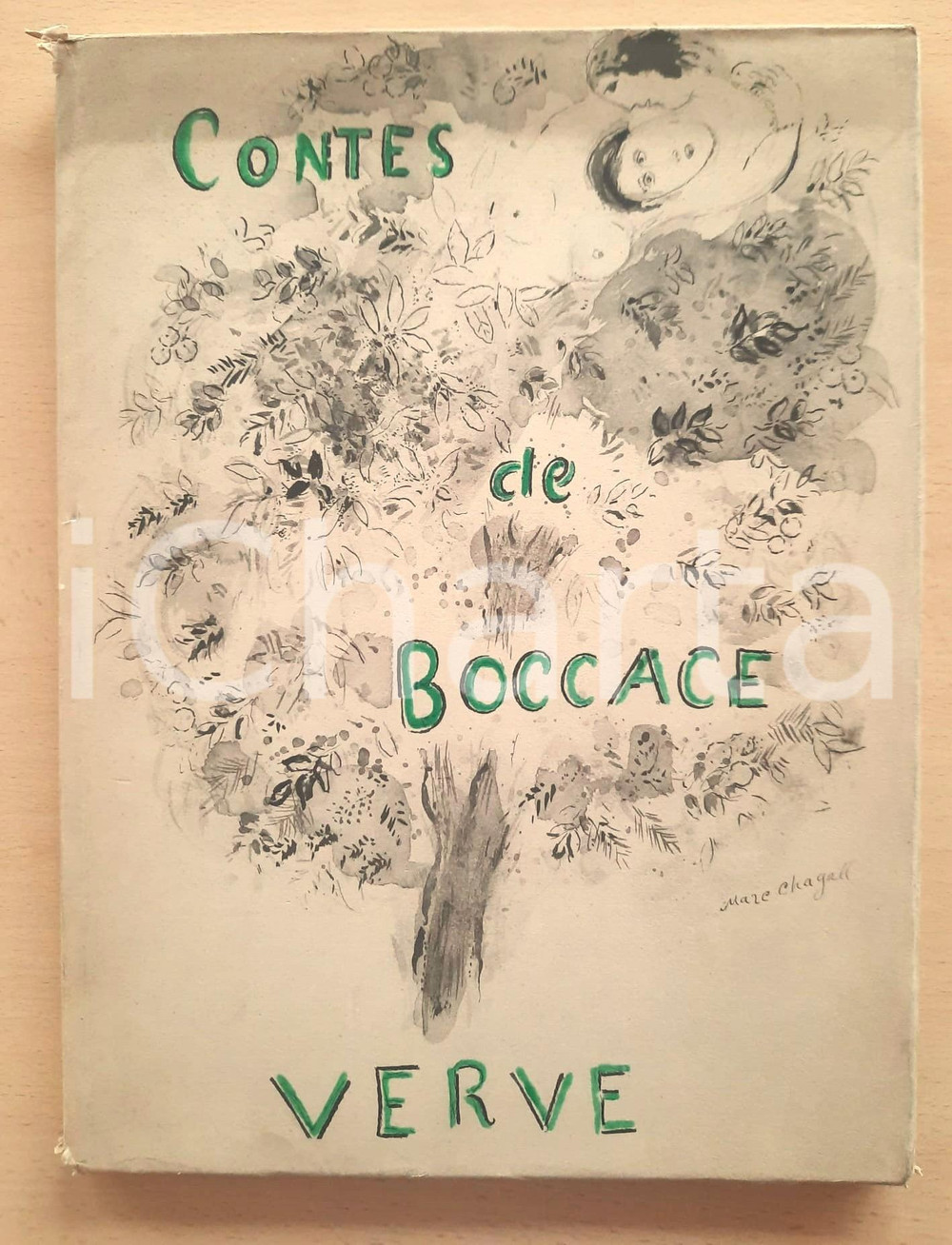 Libro, pubblicazione d epoca 1950 Contes de Boccace  Texte Jacques PREVERT ill. Marc CHAGALL Ed. VERVE 1