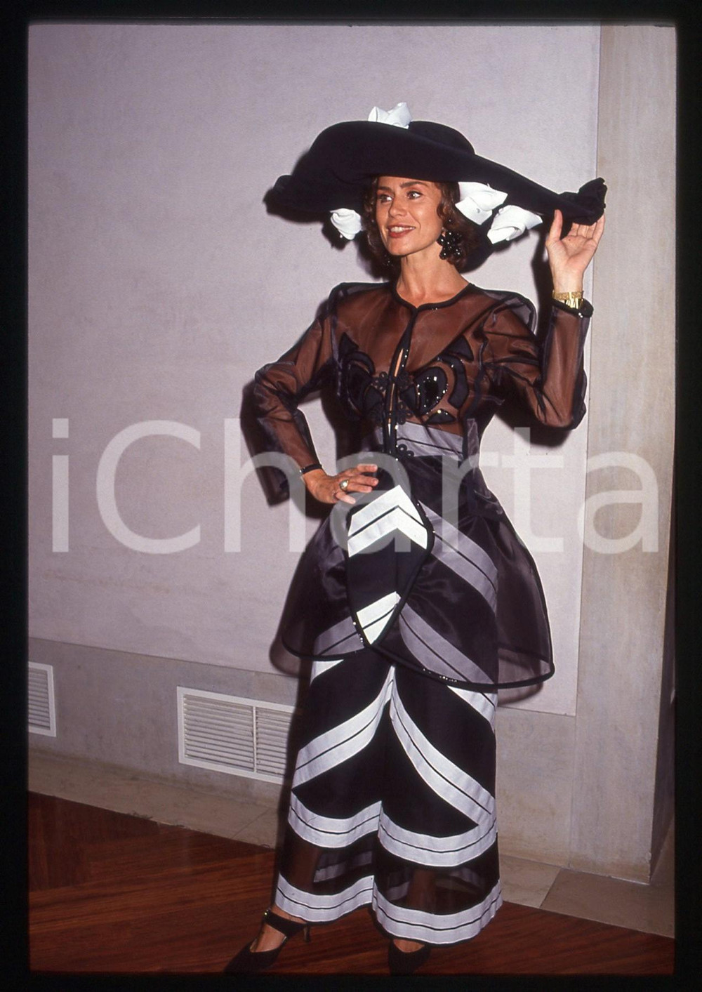 Fotografia d epoca originale 35mm vintage slide 1992 VENEZIA Corinne CLERY Ritratto dell attrice 1 1