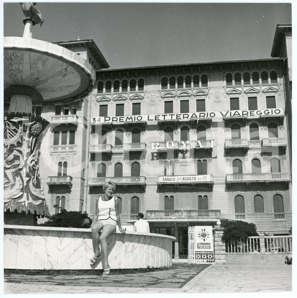 Fotografia d epoca originale 1963 VIAREGGIO Grand Hotel Royal 34° Premio Letterario Viareggio  Foto 18x18 cm 1
