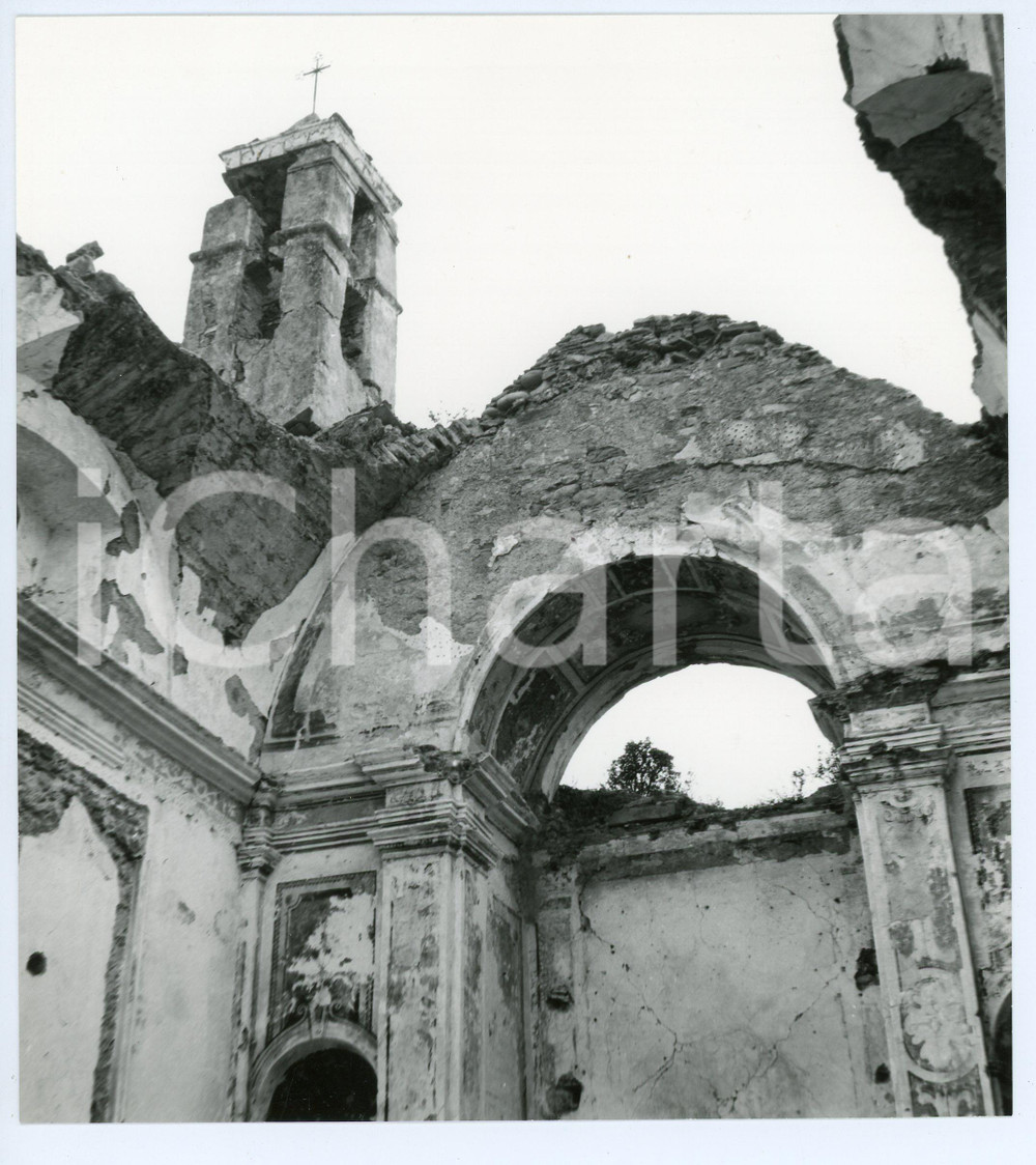 Fotografia d epoca originale 1963 SANREMO Fraz. BUSSANA VECCHIA Chiesa di Sant Egidio  Foto 17x19 cm 2 1