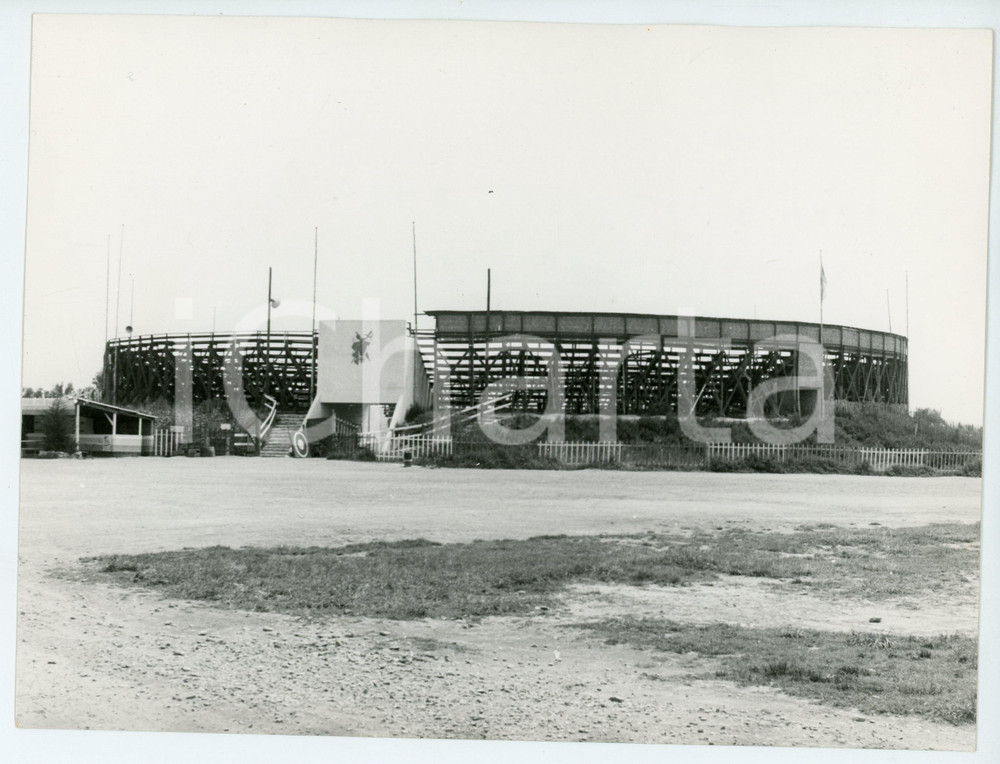 Fotografia d epoca originale 1970 ca CAMARGUE FRANCE Arena di MEJANES Foto 24x18 cm 1