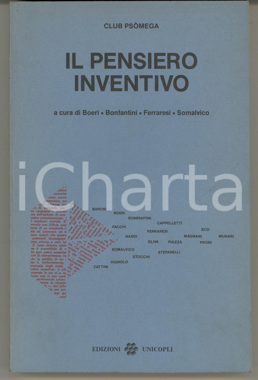 Libro, pubblicazione d epoca 1988 CLUB PSOMEGA Il pensiero inventivo Autografo Guido NARDI 1