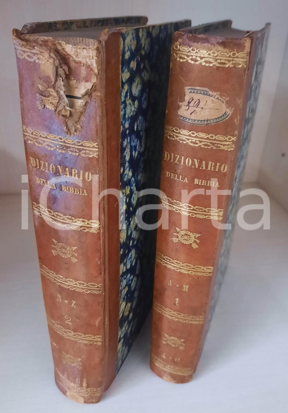 Libro, pubblicazione d epoca 1833 Don Prospero DELL AQUILA Dizionario portatile della Bibbia 2 voll. 1