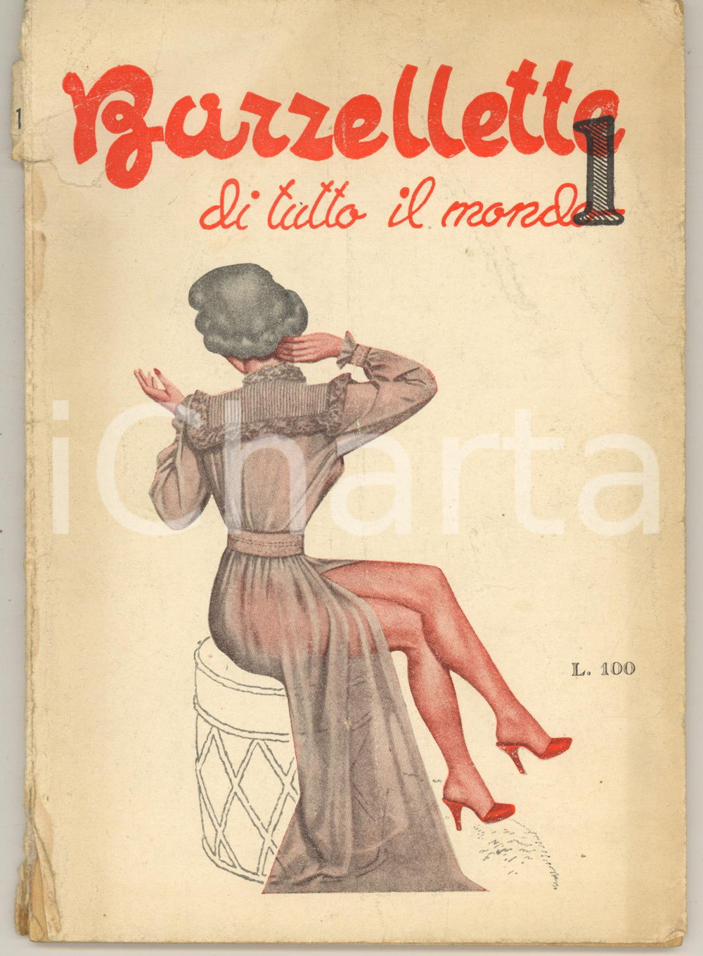 Libro, pubblicazione d epoca 1952 BARZELLETTE DI TUTTO IL MONDO Carlo BRIGHENTI editore MILANO 64 pp. 1