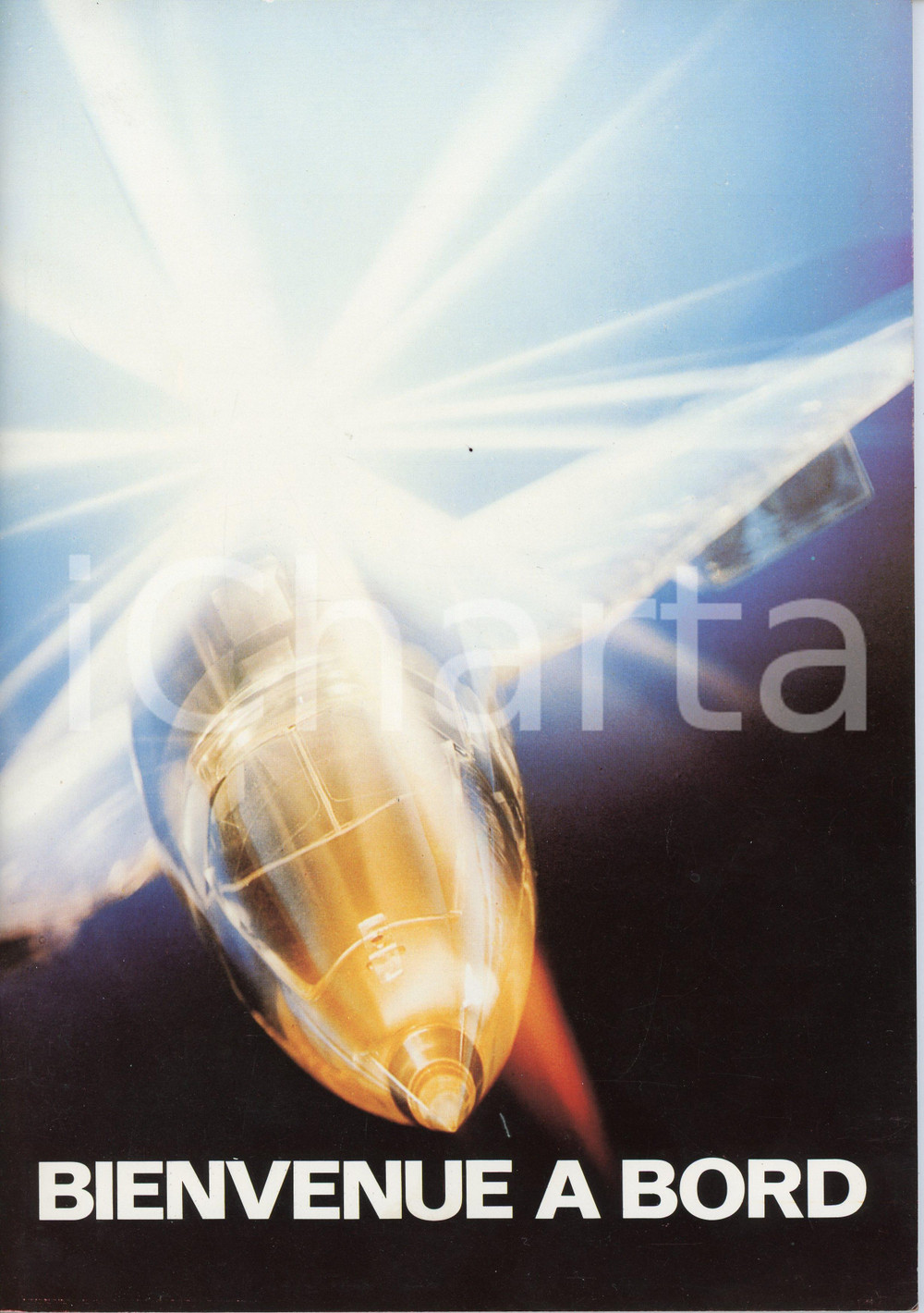 Libro, pubblicazione d epoca 1975 AIR FRANCE  AEROSPATIALE Bienvenu a bord CONCORDE Pubblicazione e adesivo 1