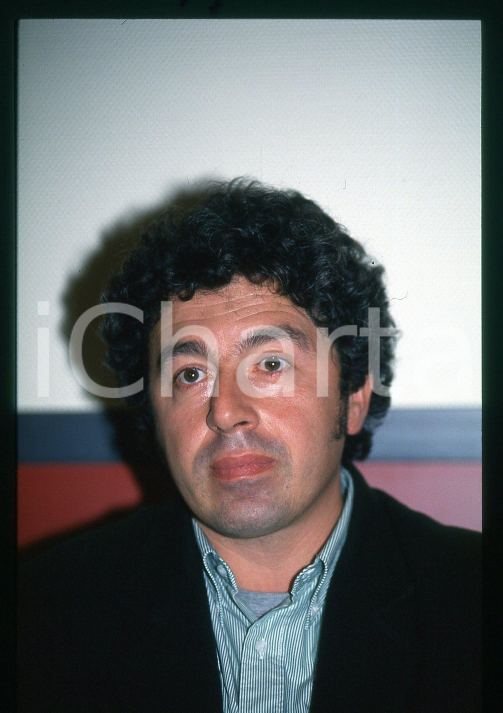 Fotografia d epoca originale 1990 ca COSTUME Antonio CATANIA Ritratto dell attore 35mm VINTAGE SLIDE 1