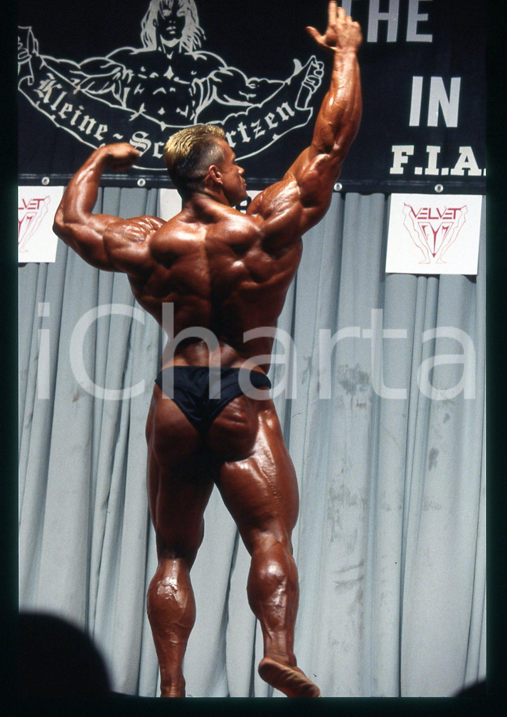 Fotografia d epoca originale 1994 MILANO  IFBB GRAND PRIX ITALY  Roland CZIURLOK 35mm VINTAGE SLIDE 3 1