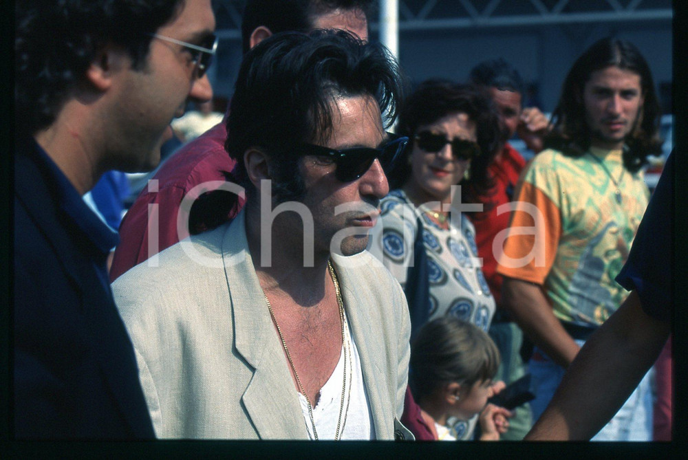 Fotografia d epoca originale 1994 VENEZIA Al PACINO alla Mostra del cinema 35mm VINTAGE SLIDE 8 1