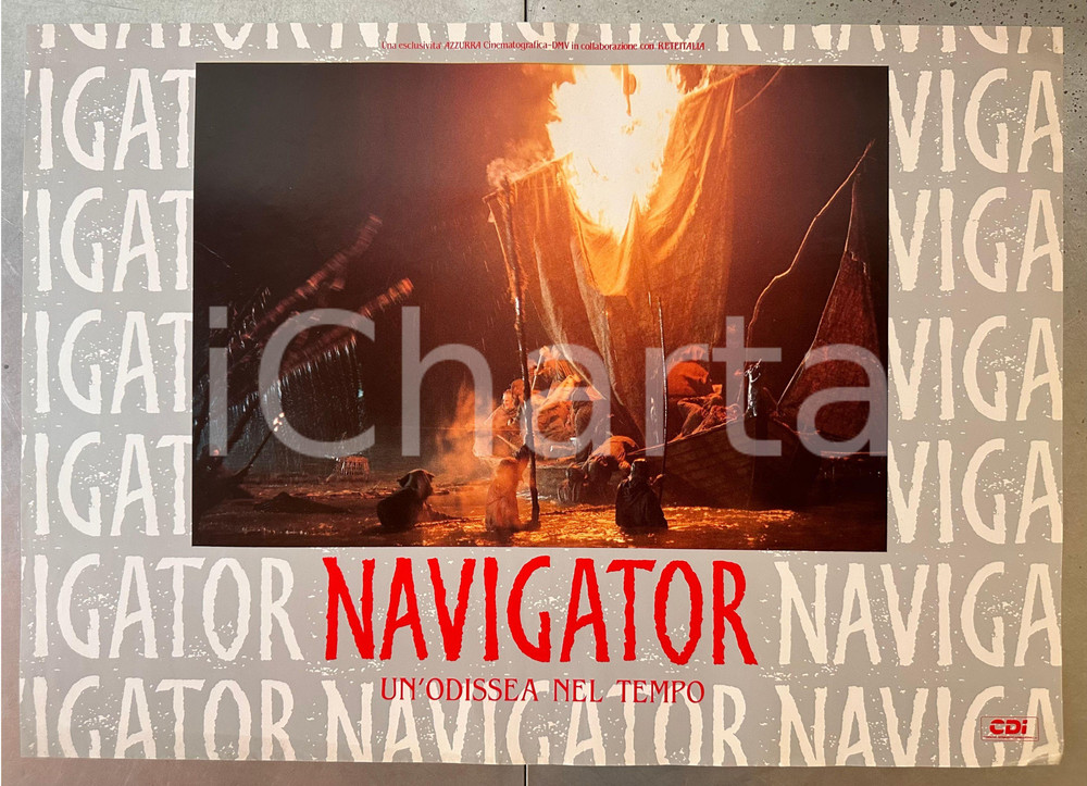 Materiale cinematografico d’epoca 1988 Vincent WARD Navigator  Un odissea nel tempo  Fotobusta poster 1