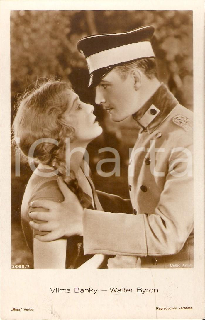 Cartolina originale da collezione 1928 CINEMA Vilma BANKY Walter BYRON The Awakening Cartolina FP NV 1