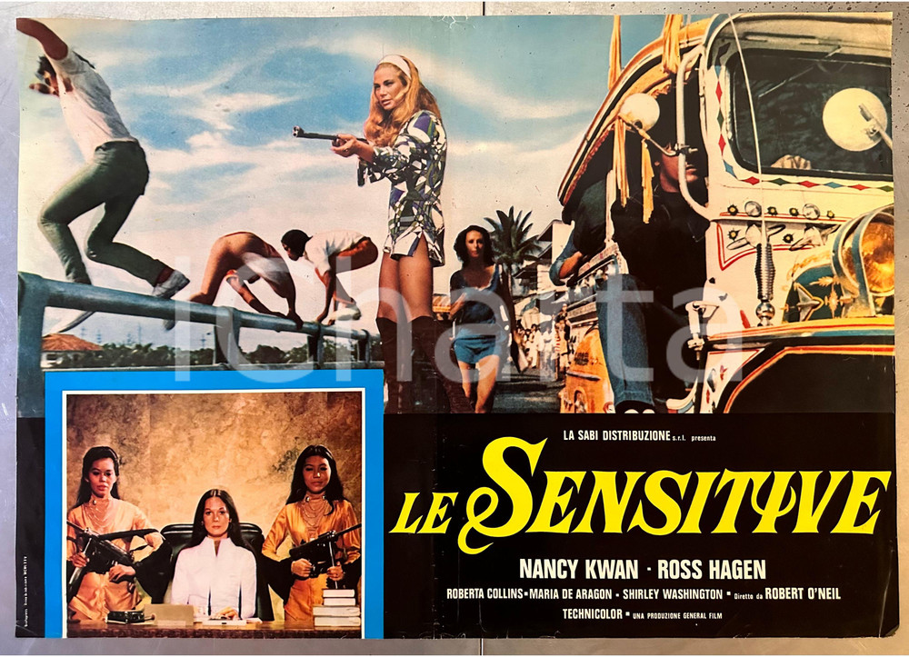 Materiale cinematografico d’epoca 1975 Wonder women / Le sensitive Nancy KWAN Ross HAGEN Fotobusta poster 1
