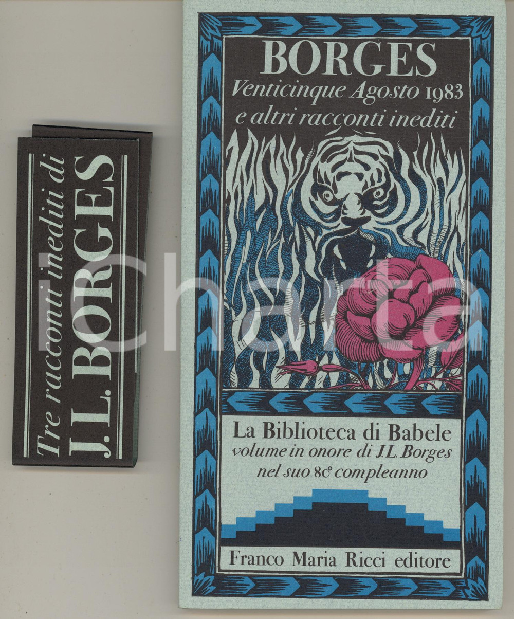 Libro, pubblicazione d epoca 1980 Jorge Luis BORGES Venticinque Agosto 1983 e altri racconti inediti FMR 1