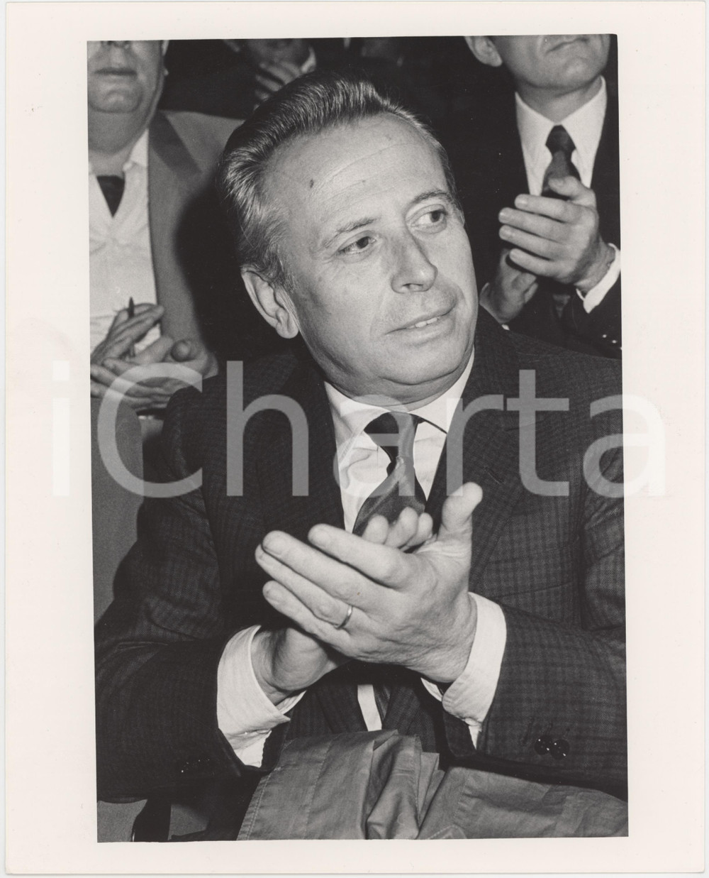 Fotografia d epoca originale 1985 ca DEMOCRAZIA CRISTIANA Luigi GRANELLI Politico Foto 20x25 cm 1